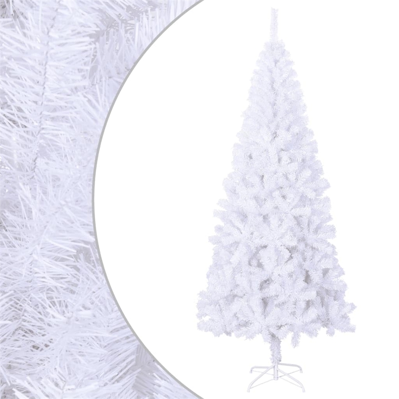 Bowery Hill Christmas Tree White PVC Plastic Tall Artificial Christmas Tree