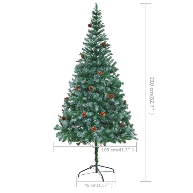 Bowery Hill Xmas Tree Green with white tips PVC 82.7