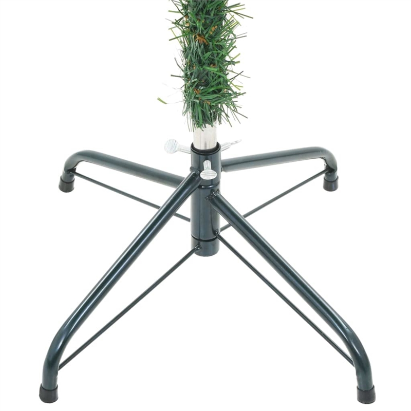 Bowery Hill Christmas Tree Green with white tips PVC 6 ft Collapsible