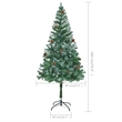 Bowery Hill Christmas Tree Green with white tips PVC 6 ft Collapsible