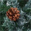 Bowery Hill Christmas Tree Green with white tips PVC 6 ft Collapsible