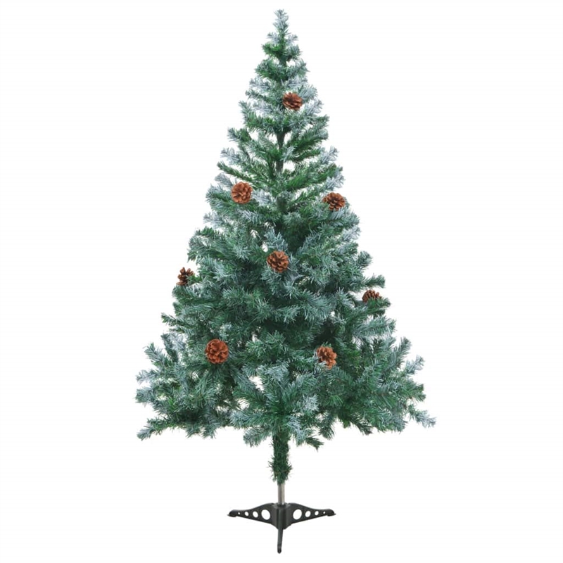 Bowery Hill Contemporary Christmas Tree Green White PVC 59.1
