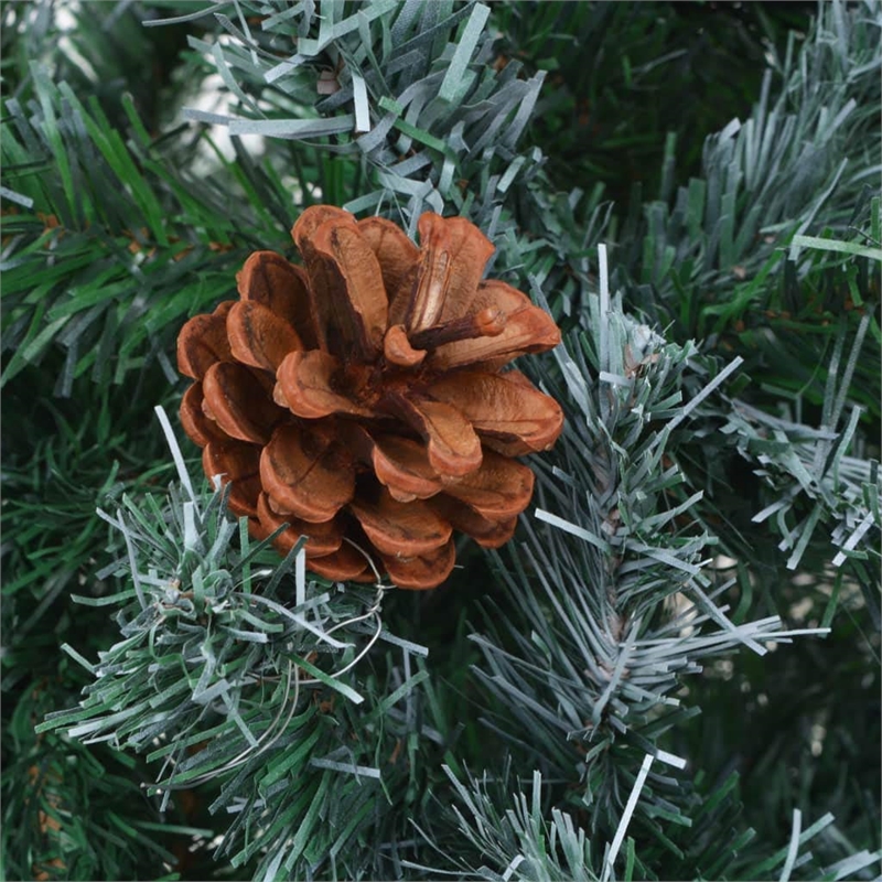 Bowery Hill Contemporary Christmas Tree Green White PVC 59.1
