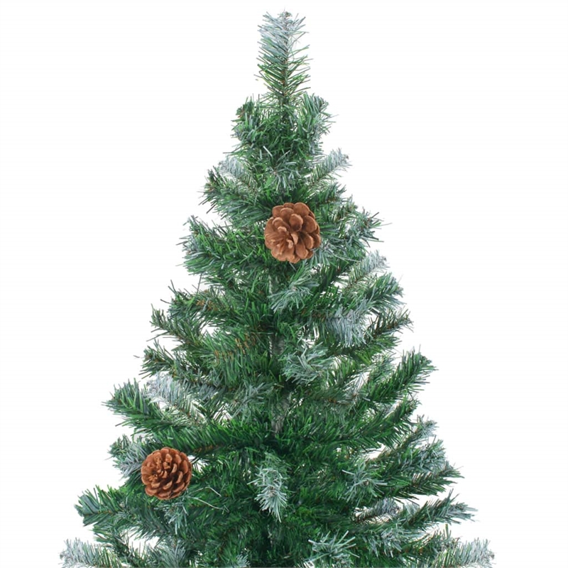 Bowery Hill Contemporary Christmas Tree Green White PVC 59.1