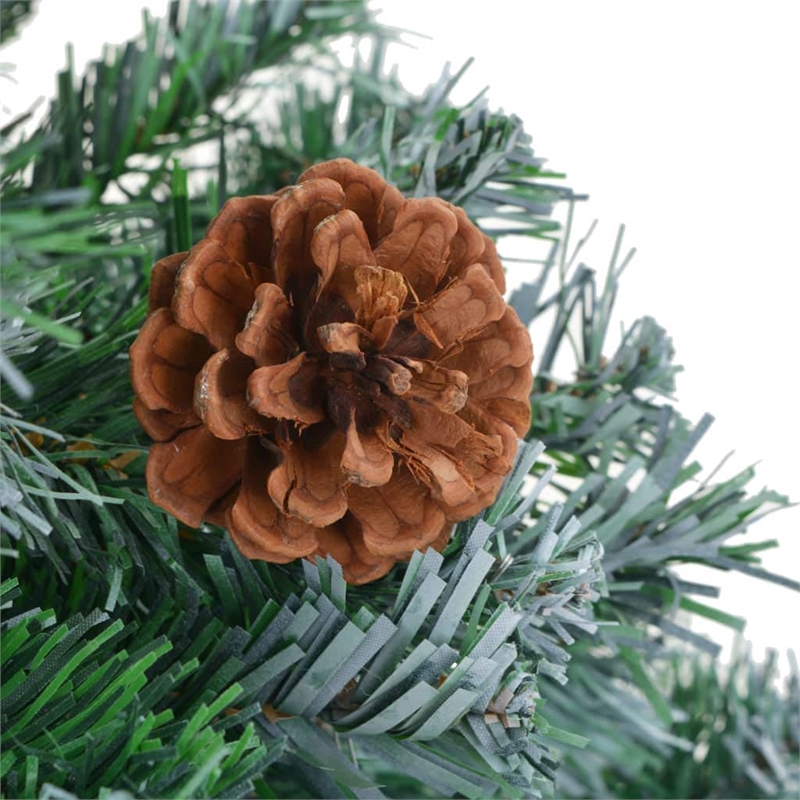 Bowery Hill Contemporary Christmas Tree Green White PVC 59.1