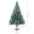 Bowery Hill Contemporary Christmas Tree Green White PVC 59.1