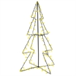 Bowery Hill Christmas Cone Tree Warm white Metal Medium Christmas Cone Tree