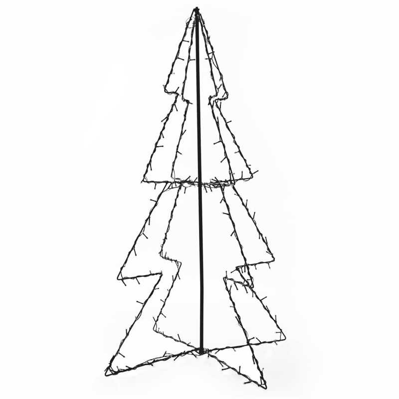 Bowery Hill Christmas Cone Tree Warm white Metal Medium Christmas Cone Tree