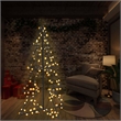 Bowery Hill Christmas Cone Tree Warm white Metal Medium Christmas Cone Tree