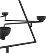 Bowery Hill Metal Christmas Tree Black Powder-coated Steel 30 in Collapsible