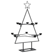 Bowery Hill Metal Christmas Tree Black Powder-coated Steel 30 in Collapsible
