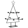 Bowery Hill Metal Christmas Tree Black Powder-coated Steel 30 in Collapsible