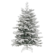 Bowery Hill Artificial Hinged Christmas Tree Green and white PVC PE Iron