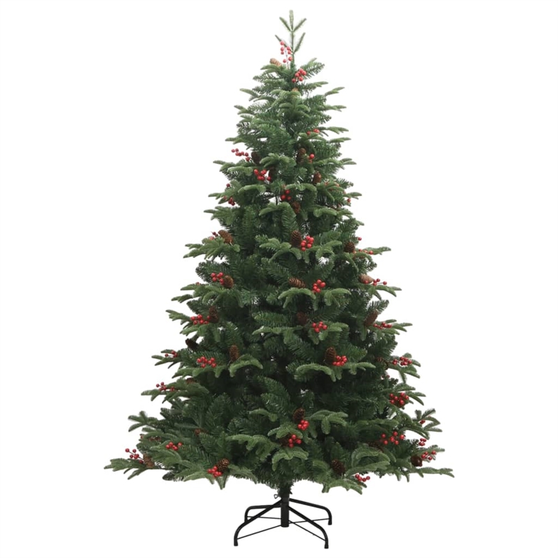 Bowery Hill Artificial Hinged Christmas Tree Green PVC PE Iron 82.7