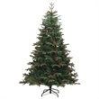 Bowery Hill Artificial Hinged Christmas Tree Green PVC PE Iron 82.7