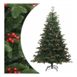 Bowery Hill Artificial Hinged Christmas Tree Green PVC PE Iron 82.7