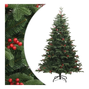 Bowery Hill Artificial Hinged Christmas Tree Green PVC Large