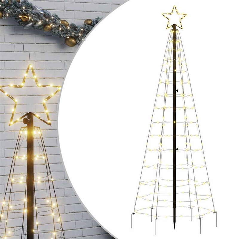 Bowery Hill LED Christmas Tree with Spikes 220 LEDs Warm White 70.9