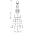 Bowery Hill LED Christmas Tree with Spikes 220 LEDs Warm White 70.9