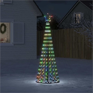 Bowery Hill LED Christmas Tree Colorful light with green needles