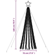 Bowery Hill LED Christmas Tree Warm white dark green PVC Copper Iron