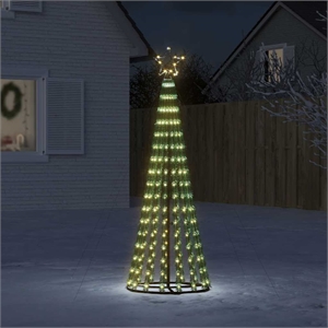 Bowery Hill LED Christmas Tree Warm white dark green PVC Copper Iron