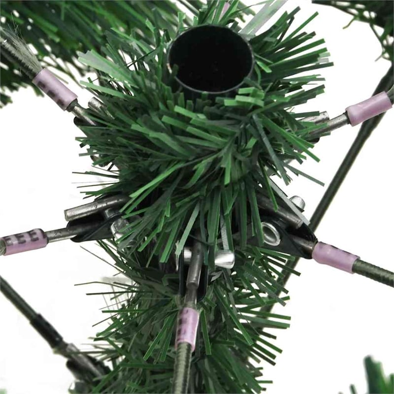 Bowery Hill Artificial Hinged Christmas Tree Green PVC Medium