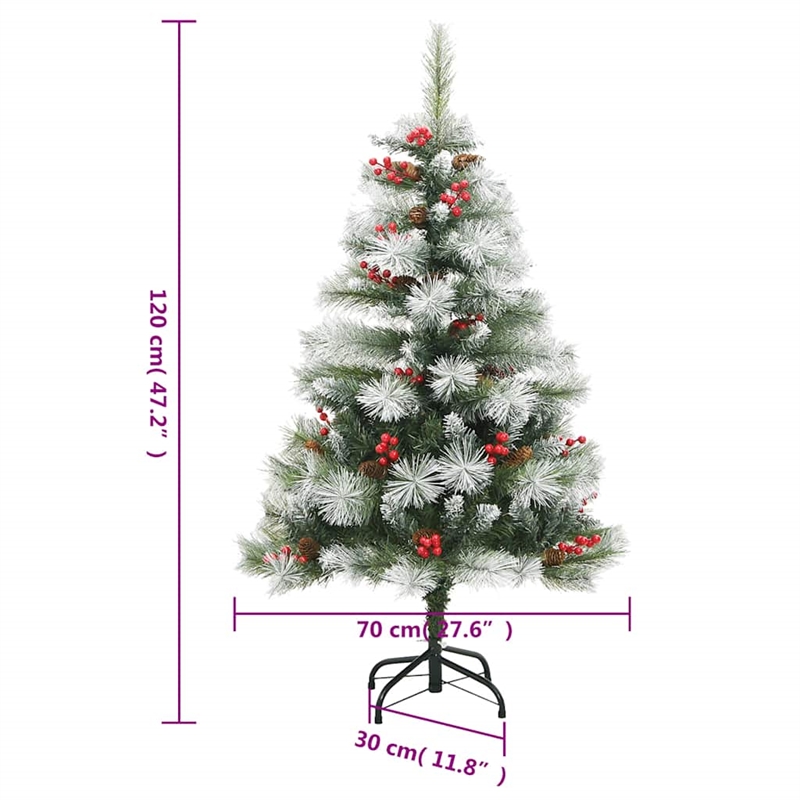 Bowery Hill Artificial Hinged Christmas Tree Green PVC Medium