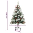 Bowery Hill Artificial Hinged Christmas Tree Green PVC Medium