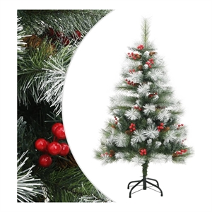 Bowery Hill Artificial Hinged Christmas Tree Green PVC Medium
