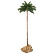 Bowery Hill Christmas Tree Green and Brown PVC Steel Linen Fabric