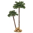 Bowery Hill Christmas Tree Green and Brown PVC Steel Linen Fabric