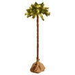 Bowery Hill Christmas Tree Green and Brown PVC Steel Linen Fabric 82.7