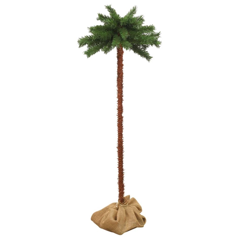 Bowery Hill Christmas Tree Green and Brown PVC Steel Linen Fabric 82.7