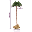 Bowery Hill Christmas Tree Green and brown PVC Steel linen Fabric Medium