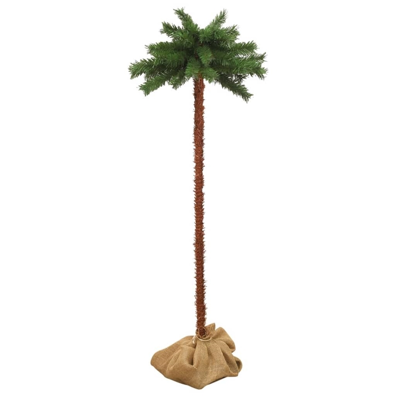 Bowery Hill Christmas Tree Green and brown PVC Steel linen Fabric Medium