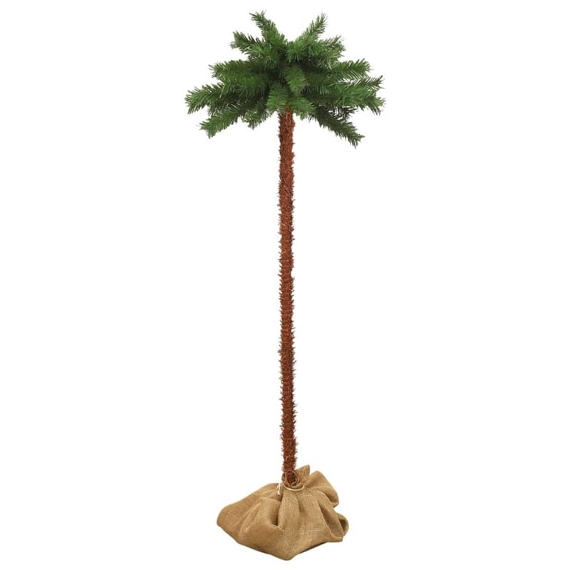 Bowery Hill Christmas Tree Green and Brown PVC Steel Linen Fabric