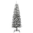 Bowery Hill Contemporary Christmas Tree White Green PVC PE Steel 59.1