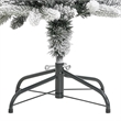 Bowery Hill Contemporary Christmas Tree White Green PVC PE Steel 59.1