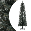 Bowery Hill Christmas Tree Green and white PVC and Steel Slim