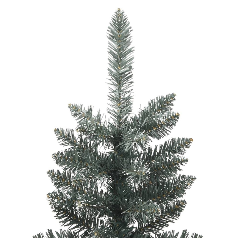 Bowery Hill Christmas Tree Green and white PVC and Steel Slim