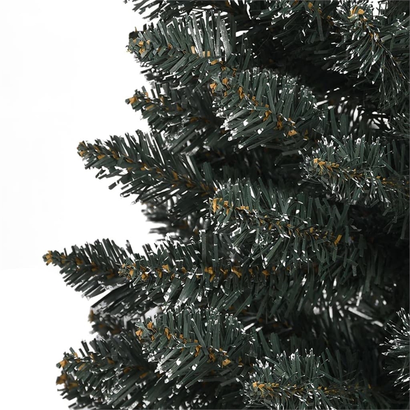 Bowery Hill Christmas Tree Green and white PVC and Steel Slim