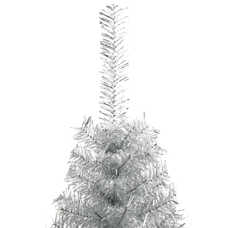 Bowery Hill Christmas Tree Silver PET Large Christmas Tree Cone-shaped