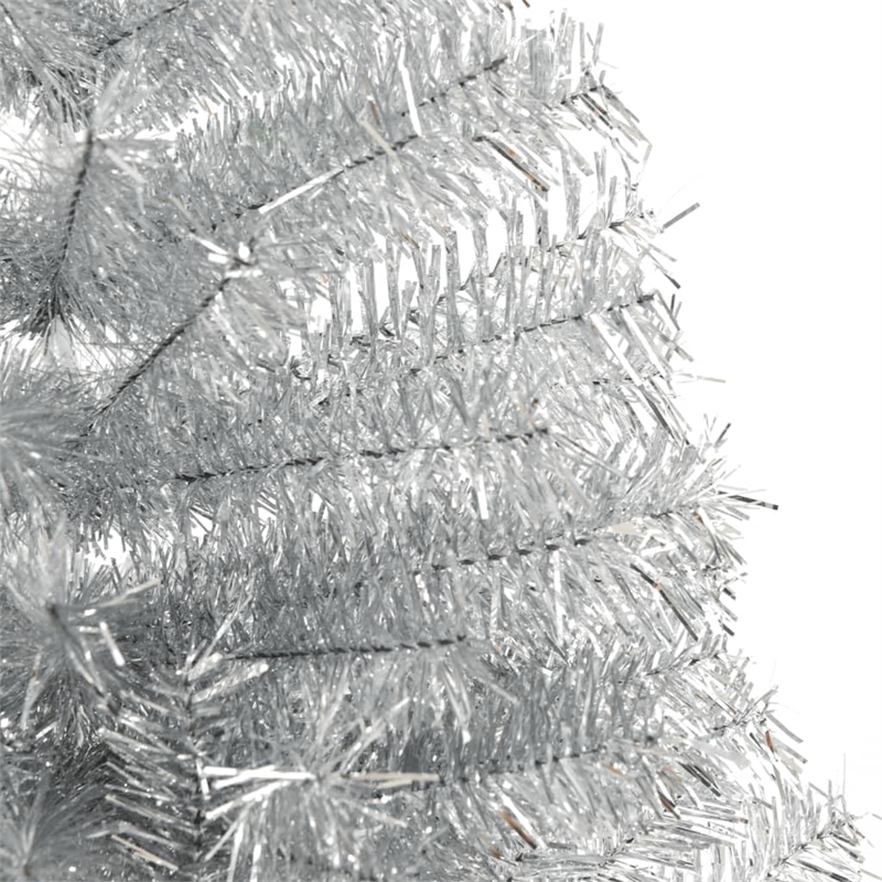 Bowery Hill Christmas Tree Silver PET Large Christmas Tree Cone-shaped