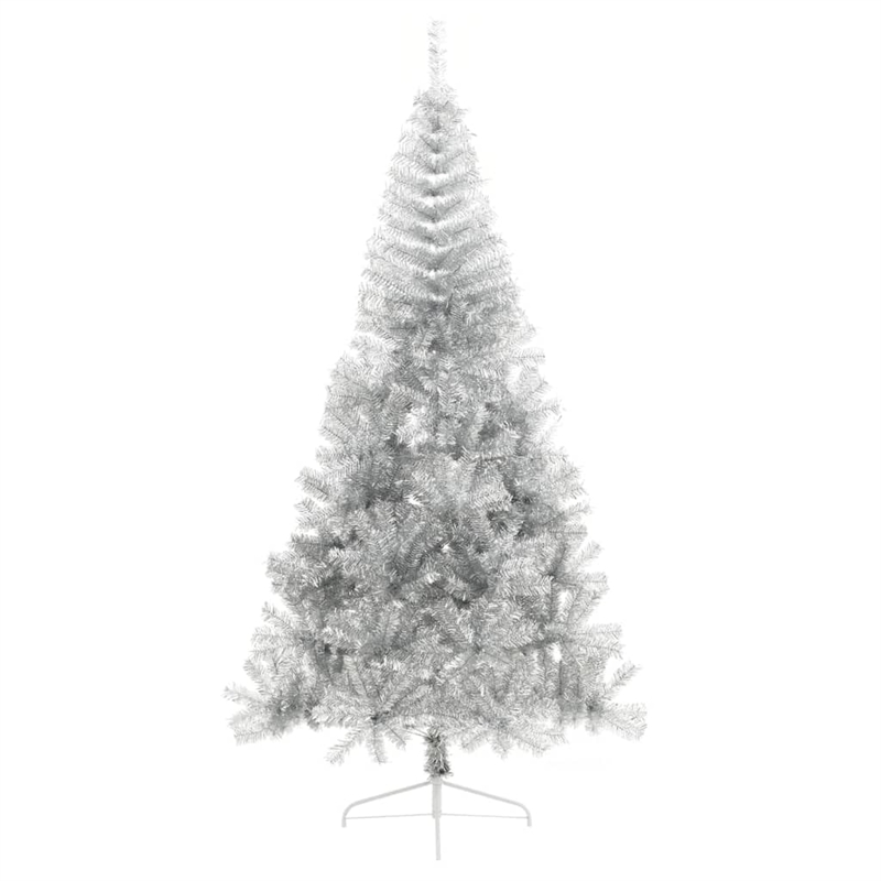 Bowery Hill Christmas Tree Silver PET Large Christmas Tree Cone-shaped