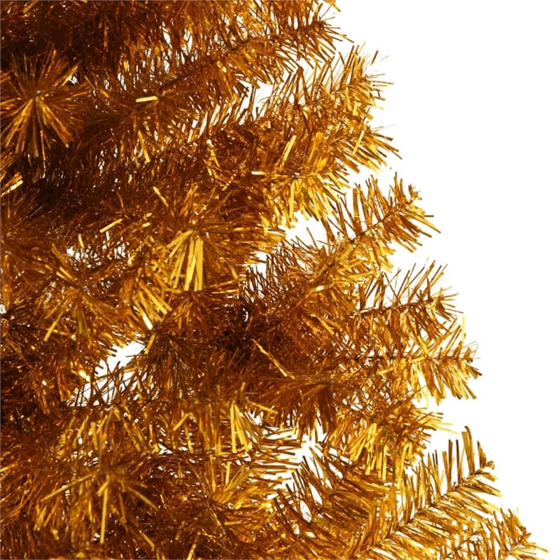 Bowery Hill Christmas Tree Gold PET Large Artificial Christmas Tree