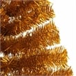 Bowery Hill Christmas Tree Gold PET Medium Simple Artificial Christmas Tree