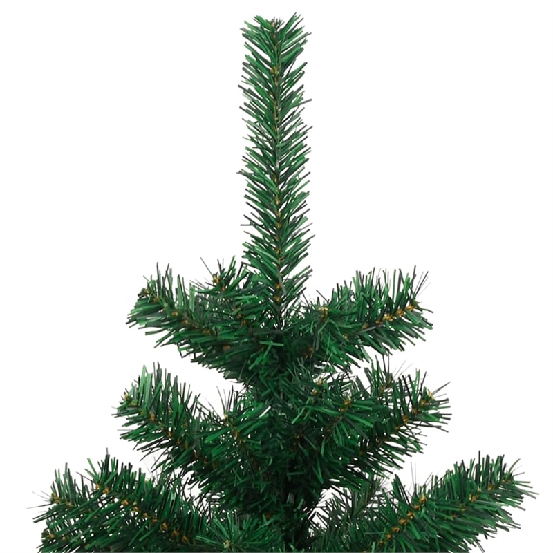 Bowery Hill Swirl Christmas Tree Green PVC Steel 71 in Swirl Christmas Tree