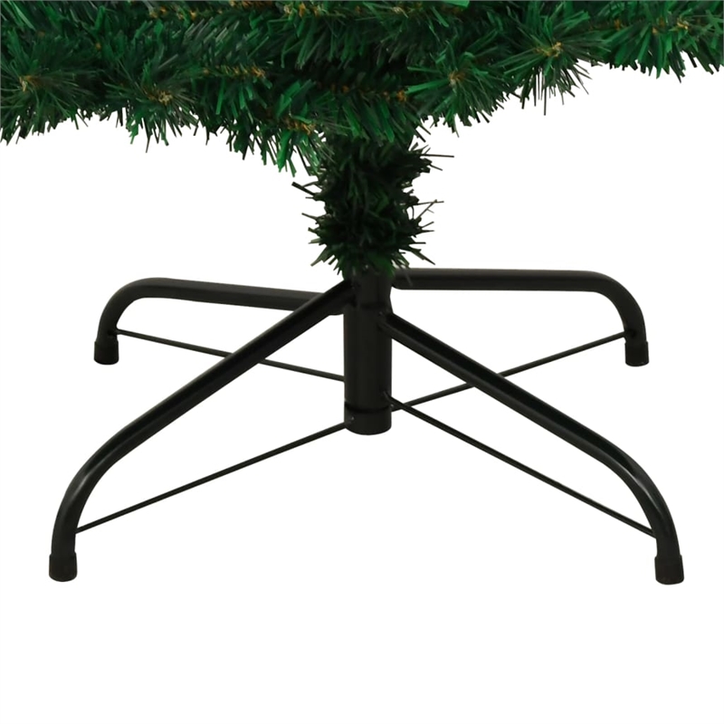 Bowery Hill Swirl Christmas Tree Green PVC Steel 71 in Swirl Christmas Tree