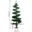 Bowery Hill Swirl Christmas Tree Green PVC Medium Swirl Christmas Tree